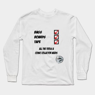 Comic Collector Check List Long Sleeve T-Shirt